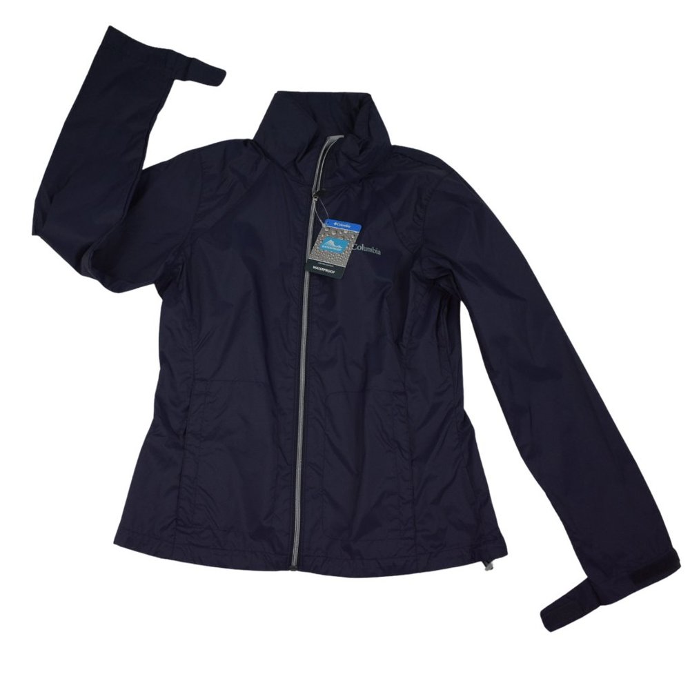 Columbia Navy Blue Switchback III Rain Jacket - Picture 5 of 8